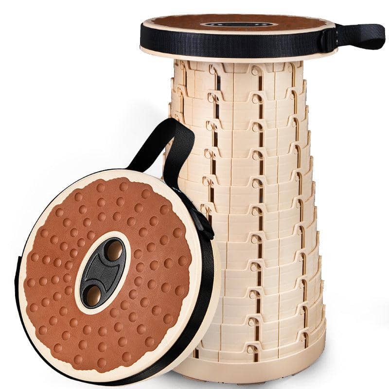 Folding Portable Stool, Adjustable Telescopic Camping Chair - view 2