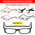 Folding Reading Glasses with Magnetic Neck-Hang Design, Red, 150 Degrees - view 2