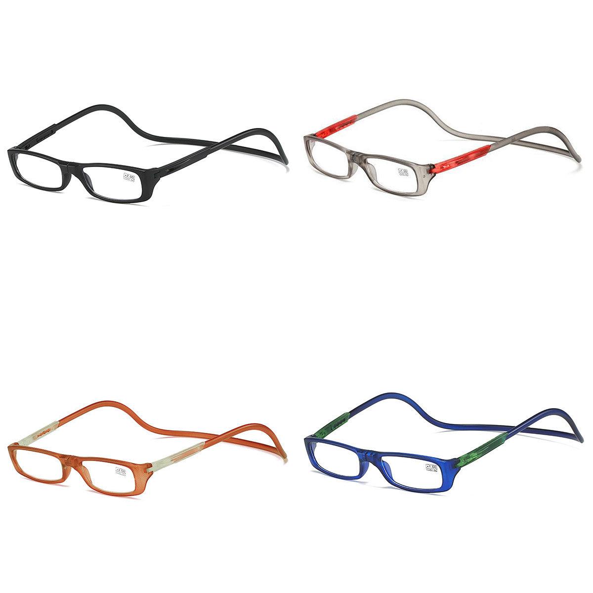 Folding Reading Glasses with Magnetic Neck-Hang Design, Red, 150 Degrees - view 3