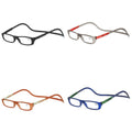 Folding Reading Glasses with Magnetic Neck-Hang Design, Red, 350 Degrees - view 3