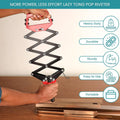 Folding Rivet Gun Tool Kit - 3.2 to 6.4mm, 5 Nozzles - view 4