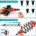 Folding Rivet Gun Tool Kit - 3.2 to 6.4mm, 5 Nozzles - view 5