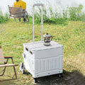 Folding Shopping Trolley with Lid and Telescopic Handle - view 4