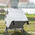 Folding Shopping Trolley with Lid and Telescopic Handle - view 5