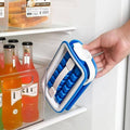 Folding Silicone Ice Cube Tray with Lid and Handle - 18 Cubes - view 4