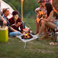 Folding Stainless Steel Mesh Fire Pit Firewood Rack for Camping - view 4