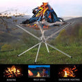 Folding Stainless Steel Mesh Fire Pit Firewood Rack for Camping - view 5