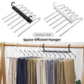 Folding Stainless Steel Pants Rack with Anti-Slip Coating - Black - view 2