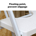 Folding Step Stool with Non-Slip Pedals 150 kg Capacity - 3 Layer White - view 5
