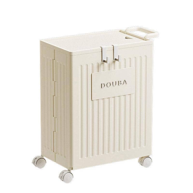 Folding Storage Basket Organiser with 360 Degree Wheels for Yoga Mats and Gym Gear - view 2