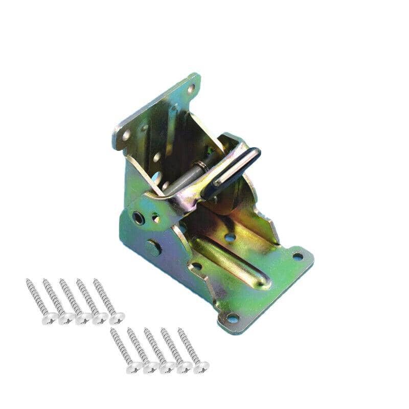 Folding Table Leg Brackets, Heavy Duty Self Locking Hinge - Zinc, 4 Pack