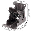 Folding Table Leg Brackets, Heavy Duty Self Locking Hinge - Zinc, 4 Pack - view 4