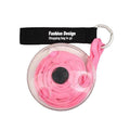 Folding Telescopic Shopping Bag with Round Carry Case - Pink