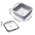 Folding Washing Basket with Drain Plug for Kitchen, Camping and Picnics - view 3