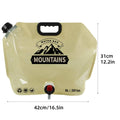 Folding Water Bags, 8 L Each, Pack of 2 - Khaki - view 4