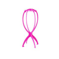 Folding Wig Stand Holder for Wigs and Hats - Hot Pink