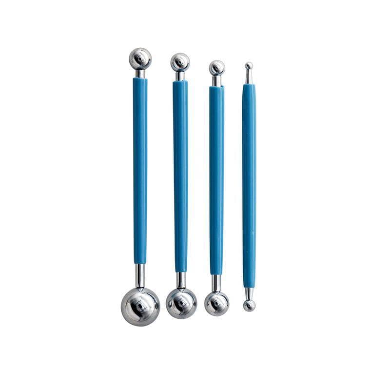 Fondant Ball Modelling Tool Set - Blue, Set of 4