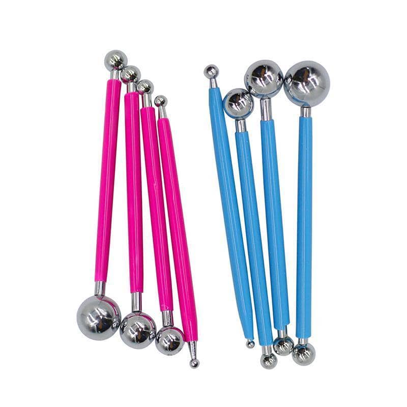 Fondant Ball Modelling Tool Set - Blue, Set of 4 - view 3