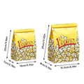 Food-Grade Disposable Popcorn Paper Bags, Pack of 50 - 29 x 15.5 x 8 cm - view 4