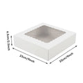 Food Grade Pastry Boxes with Clear Window, Pack of 20 - Kraft Brown - view 4