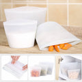 Food-Grade Silicone Storage Bags with Zip Seal, Reusable Freezer Pouch, Pack of 3 - view 4