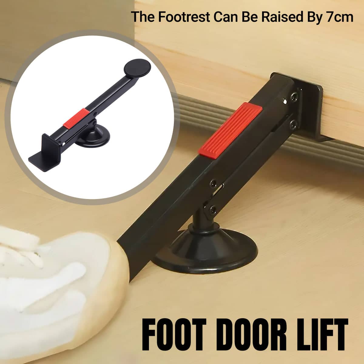 Foot Door Lifter Tool for Wooden Door Installation - Quick Fitting Auxiliary Stand