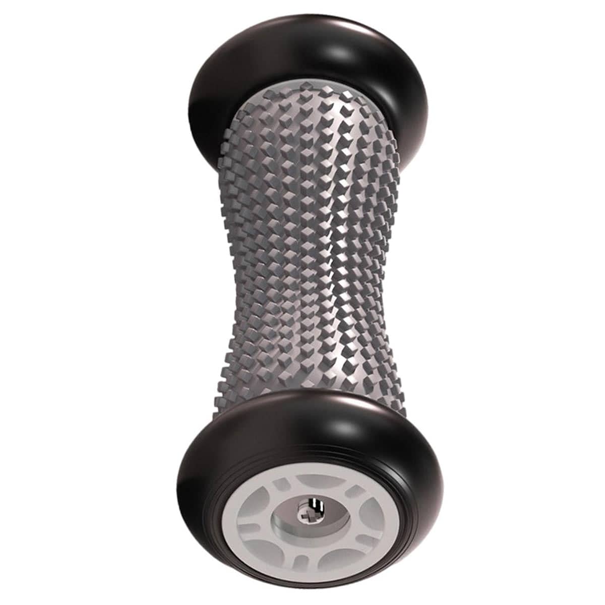 Foot Massage Roller for Arch Care and Yoga - Grey with Black Ends