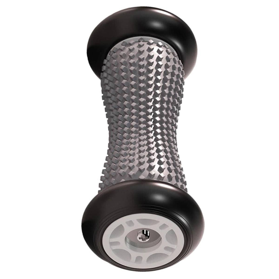 Foot Massage Roller for Arch Care and Yoga - Grey with Black Ends