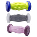 Foot Massage Roller with Raised Studs and Wheels - Lime Green and Blue - view 3