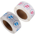 Footprint Sticker Labels, Pink and Blue, Pack of 4 Rolls - view 2
