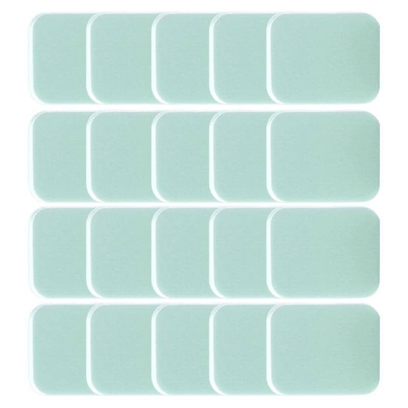 Foundation Blender Makeup Sponge Powder Puffs, Pack of 20 - Square Green