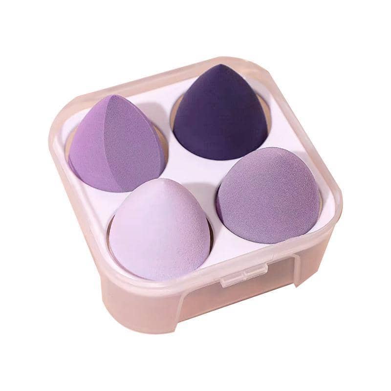 Foundation Blender Makeup Sponges, Pack of 4 - Purple