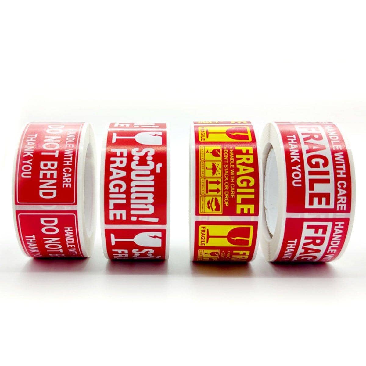Fragile Warning Label Stickers, Pack of 4 Rolls - Handle with Care - view 2