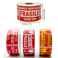 Fragile Warning Label Stickers, Pack of 4 Rolls - Handle with Care - view 3