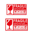Fragile Warning Self Adhesive Sticker for Express Shipping Courier Alert - 15 x 9 cm Pack of 500 - view 3
