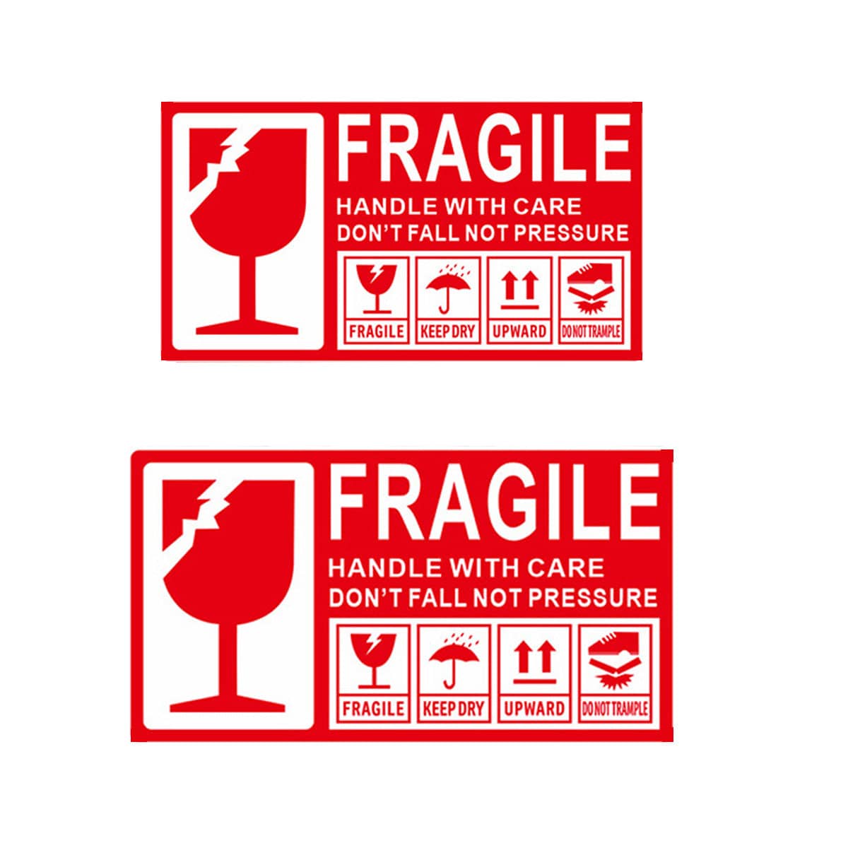 Fragile Warning Self Adhesive Sticker for Express Shipping Courier Alert - 15 x 9 cm Pack of 500 - view 3