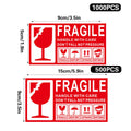 Fragile Warning Self Adhesive Sticker for Express Shipping Courier Alert - 15 x 9 cm Pack of 500 - view 4