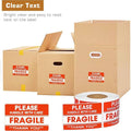 Fragile Warning Sticker Roll, 500 Sheets, 7.6 x 12.7 cm, Red for Shipping and Moving - view 4