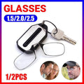 Frameless Nose Clip Reading Glasses - Black, +2.50 Strength - view 2