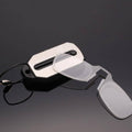 Frameless Nose Clip Reading Glasses - Black, +2.50 Strength - view 4