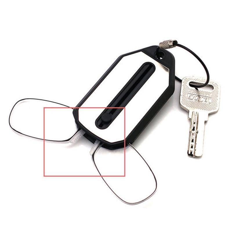 Frameless Nose Clip Reading Glasses - Black, +2.50 Strength - view 5