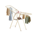 Freestanding Foldable Clothes Airer with Wheels - White, 140 x 130 x 43 cm - view 2