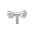 French Bow Drawer Handle, Brass Cabinet Pull for Wardrobes and Drawers - Silver