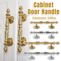 French Cabinet Door Handle Long Pull Retro Style - Silver, 105 mm Hole Distance - view 2