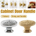 French Cabinet Door Handle Oval Retro Style for Drawers and Wardrobes - Gold - view 2