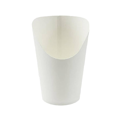 French Fry Paper Cups Food-Safe Oil-Resistant, Pack of 100 - 14 oz