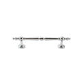 French Style Wardrobe Handle, 128 mm Hole Spacing - Silver