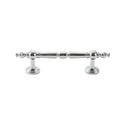 French Style Wardrobe Handle, 96 mm Hole Spacing - Silver