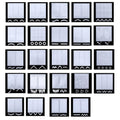 French Tip Nail Guide Stickers, Curved Smile Line - Single Sheet - view 3