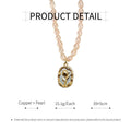 Freshwater Pearl Necklace, 39 cm with 5 cm Extender - Rectangular with Flower - view 4